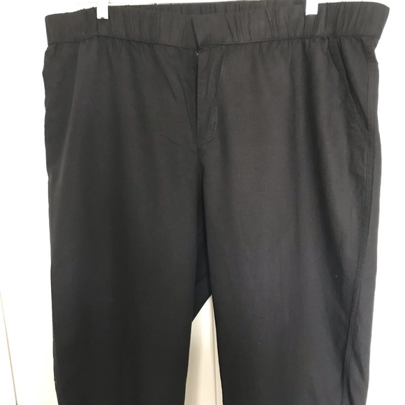 Liz Claiborne black cropped pants size 1x - Picture 1 of 5